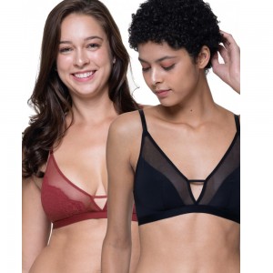 Dorina Bra "Jalsa" Eco Fibers With Lace Without Underwire 1+1 Free